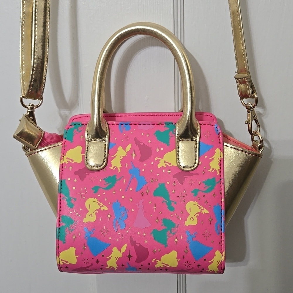 Princess Girls Pink Gold Pastel Crossbody Purse Excellent Condition - Picture 2 of 8